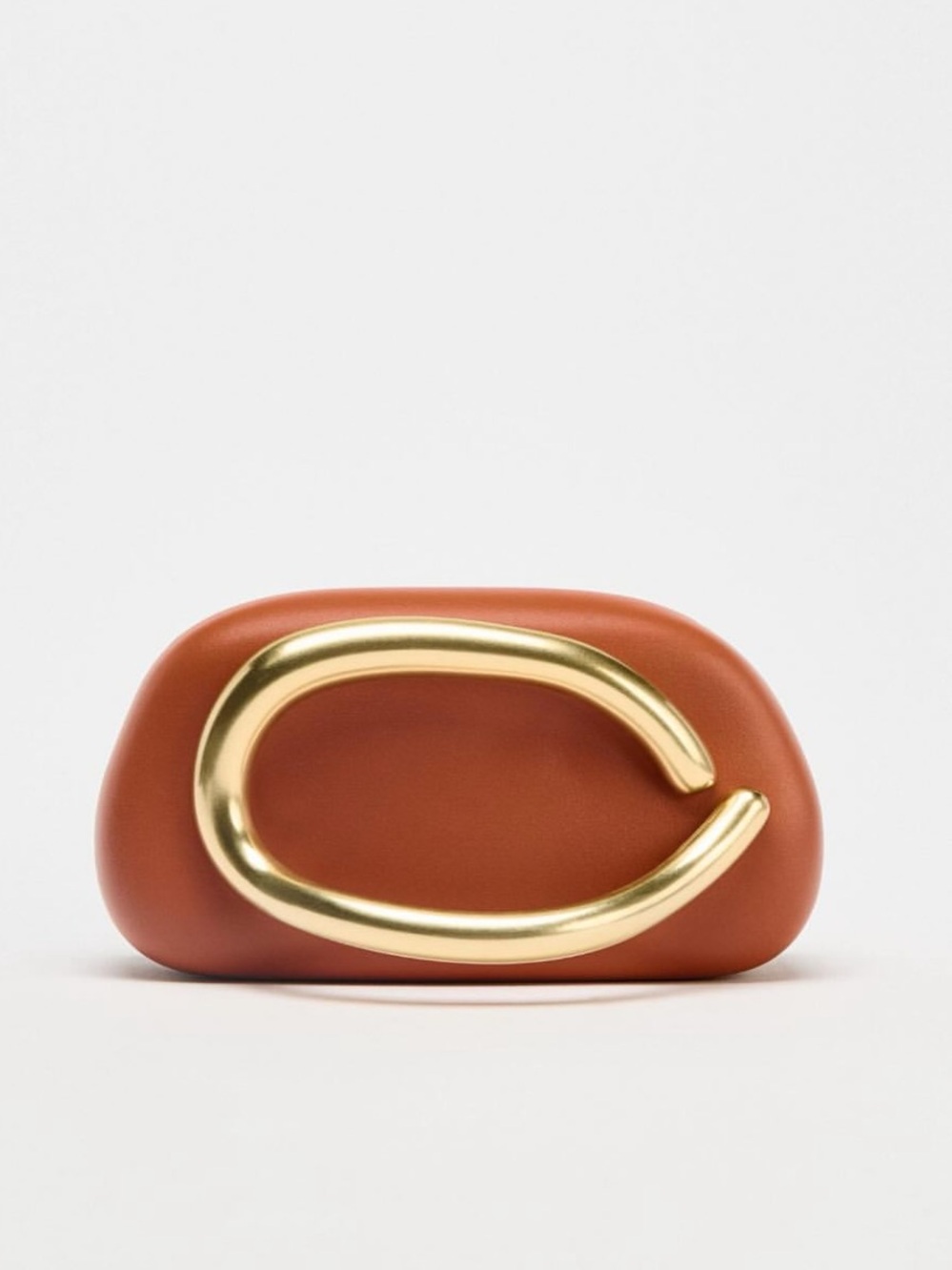 Zara NWT orange clasp box bag 6665/510